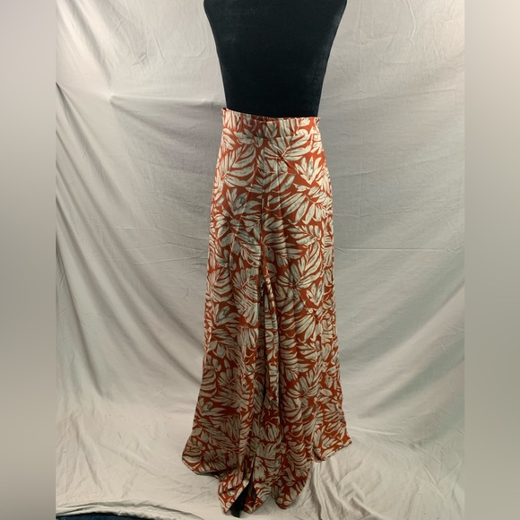 Boho Tropical Print Wide Leg Pants - Picture 6 of 6